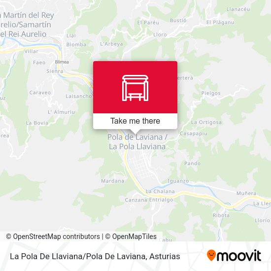 La Pola De Llaviana / Pola De Laviana map