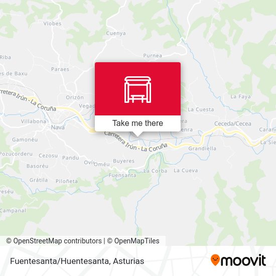 Fuentesanta/Huentesanta map