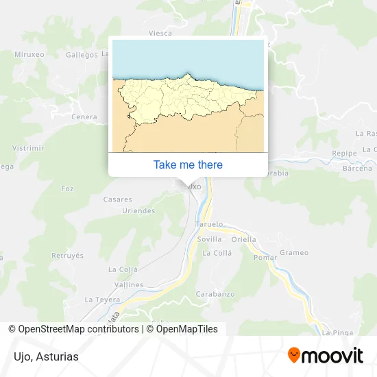 Ujo map