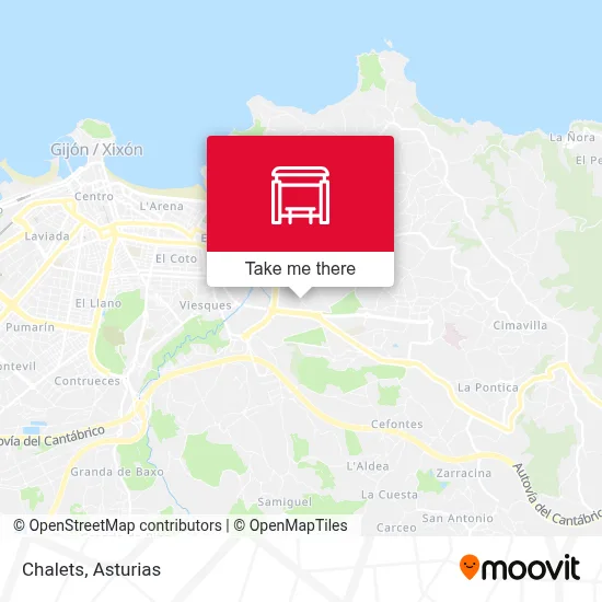Chalets map