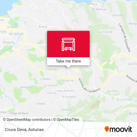 Cruce Deva map
