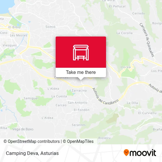 Camping Deva map