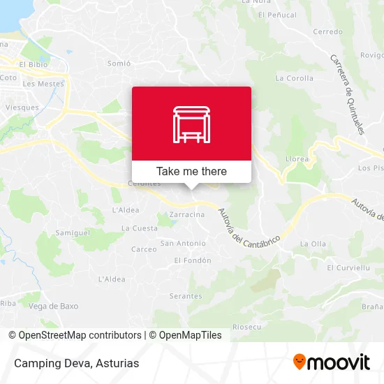 Camping Deva map