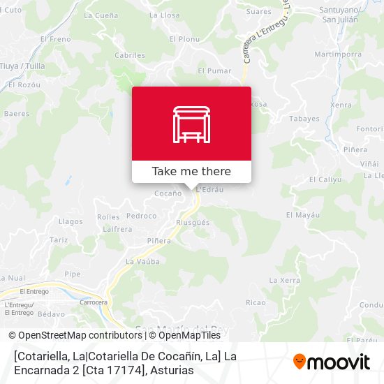 [Cotariella, La|Cotariella De Cocañín, La]  La Encarnada 2 [Cta 17174] map