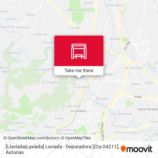 [Llaviada|Laviada]  Laviada - Depuradora [Cta 04211] map
