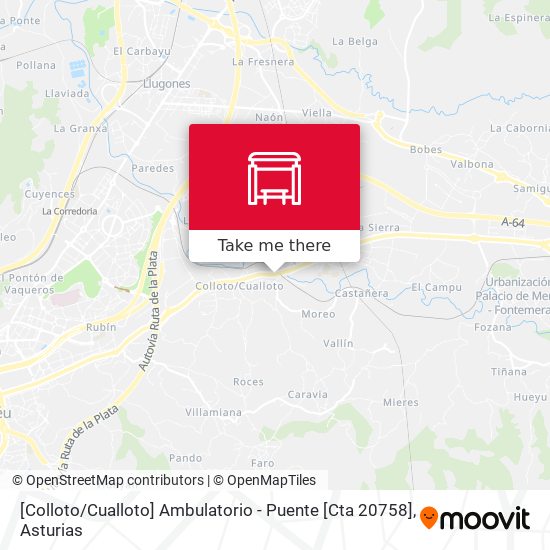[Colloto / Cualloto]  Ambulatorio - Puente [Cta 20758] map