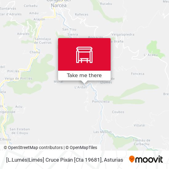 [L.Lumés|Limés]  Cruce Pixán [Cta 19681] map