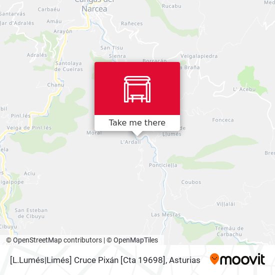 [L.Lumés|Limés]  Cruce Pixán [Cta 19698] map