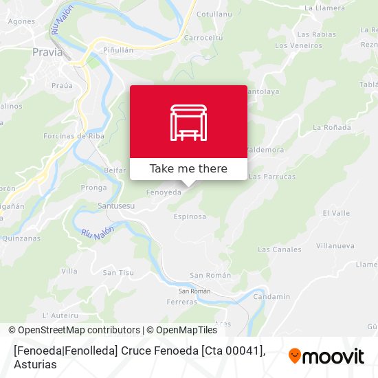 [Fenoeda|Fenolleda]  Cruce Fenoeda [Cta 00041] map