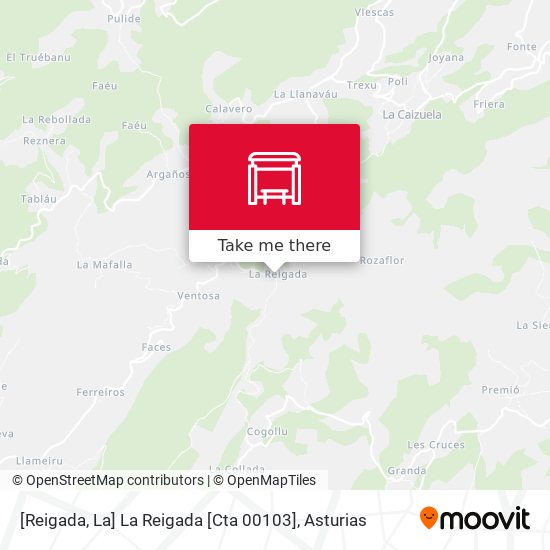 [Reigada, La]  La Reigada [Cta 00103] map