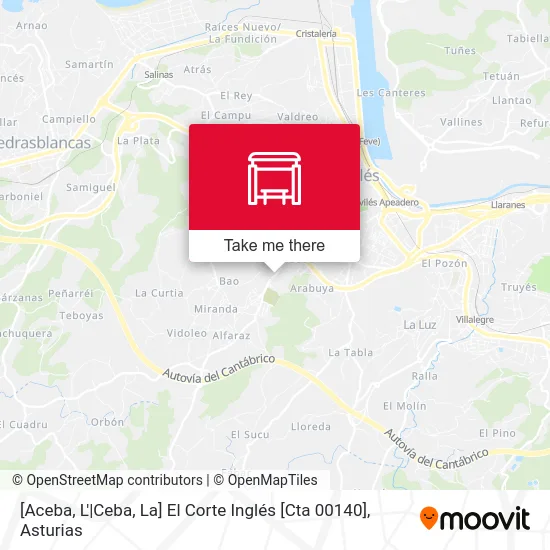 [Aceba, L'|Ceba, La]  El Corte Inglés [Cta 00140] map