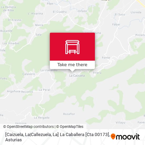 [Caizuela, La|Callezuela, La]  La Caballera [Cta 00173] map