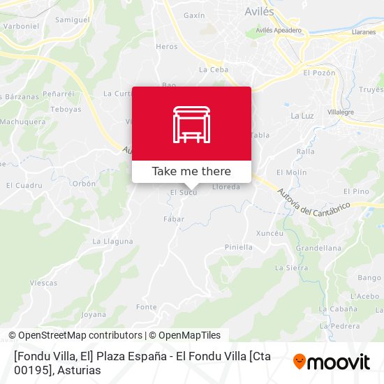 [Fondu Villa, El]  Plaza España - El Fondu Villa [Cta 00195] map