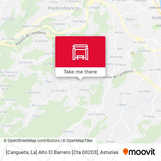 [Cangueta, La]  Alto El Barrero [Cta 00203] map