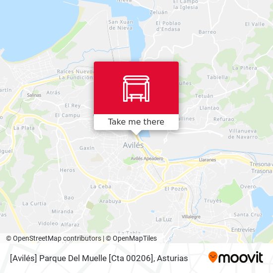 mapa [Avilés]  Parque Del Muelle [Cta 00206]