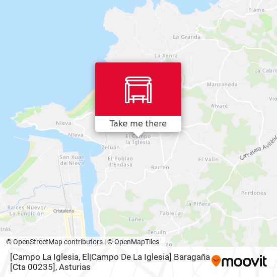 [Campo La Iglesia, El|Campo De La Iglesia]  Baragaña [Cta 00235] map