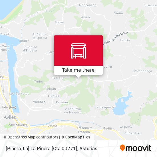[Piñera, La]  La Piñera [Cta 00271] map