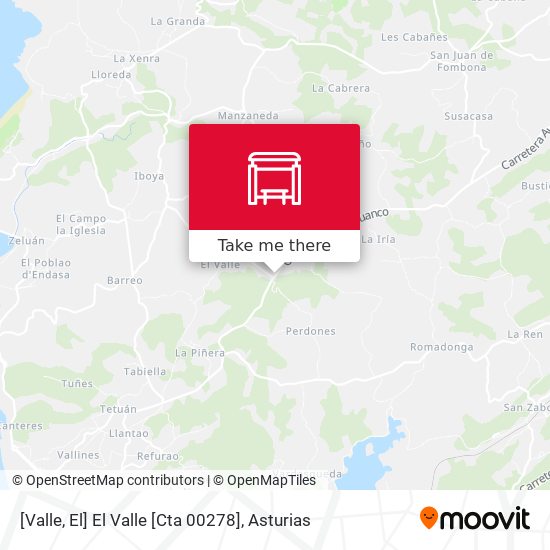 [Valle, El]  El Valle [Cta 00278] map