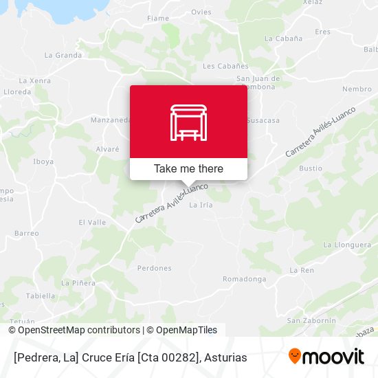 [Pedrera, La]  Cruce Ería [Cta 00282] map