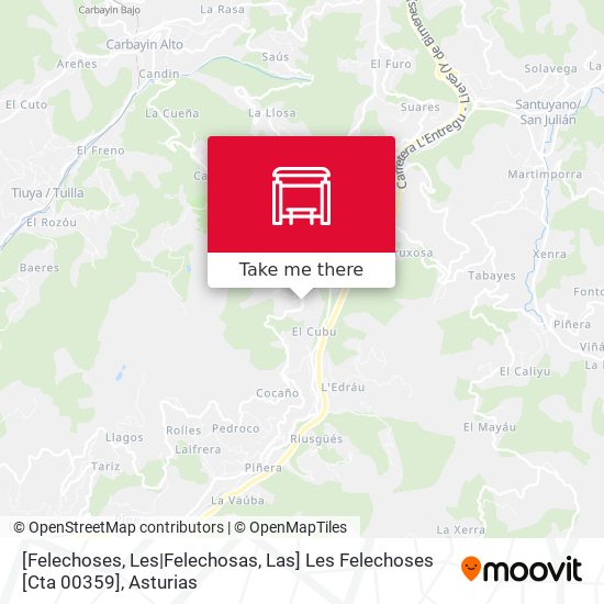 [Felechoses, Les|Felechosas, Las]  Les Felechoses [Cta 00359] map