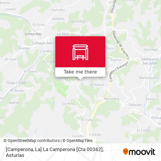 [Camperona, La]  La Camperona [Cta 00362] map