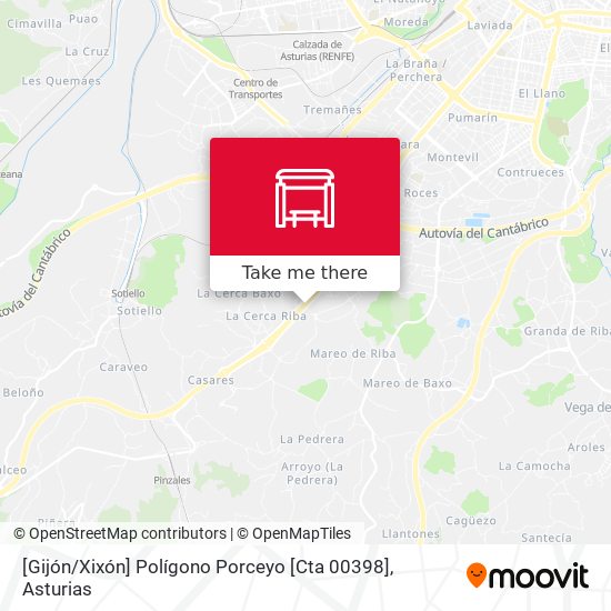 [Gijón / Xixón]  Polígono Porceyo [Cta 00398] map