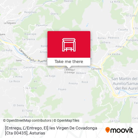 [Entregu, L' / Entrego, El]  Ies Virgen De Covadonga [Cta 00435] map