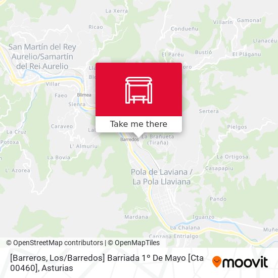 [Barreros, Los / Barredos]  Barriada 1º De Mayo [Cta 00460] map