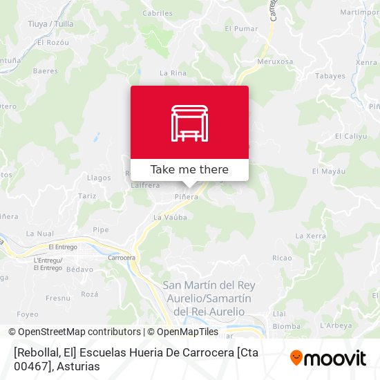 [Rebollal, El]  Escuelas Hueria De Carrocera [Cta 00467] map