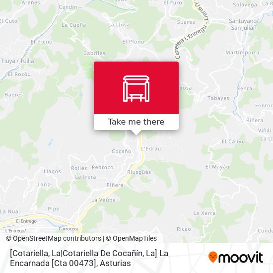 [Cotariella, La|Cotariella De Cocañín, La]  La Encarnada [Cta 00473] map