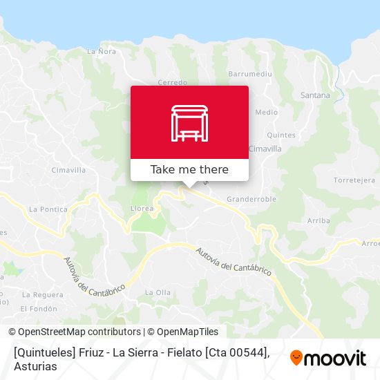 [Quintueles]  Friuz - La Sierra - Fielato [Cta 00544] map