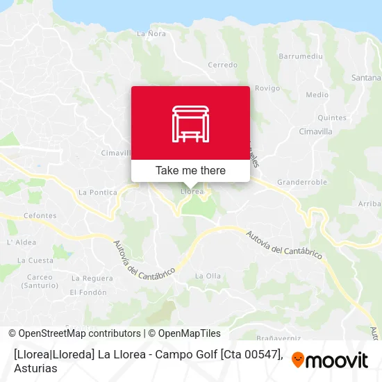 [Llorea|Lloreda]  La Llorea - Campo Golf [Cta 00547] map