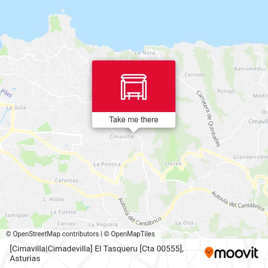 [Cimavilla|Cimadevilla]  El Tasqueru [Cta 00555] map