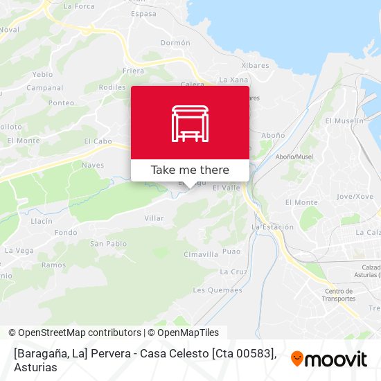 [Baragaña, La]  Pervera - Casa Celesto [Cta 00583] map