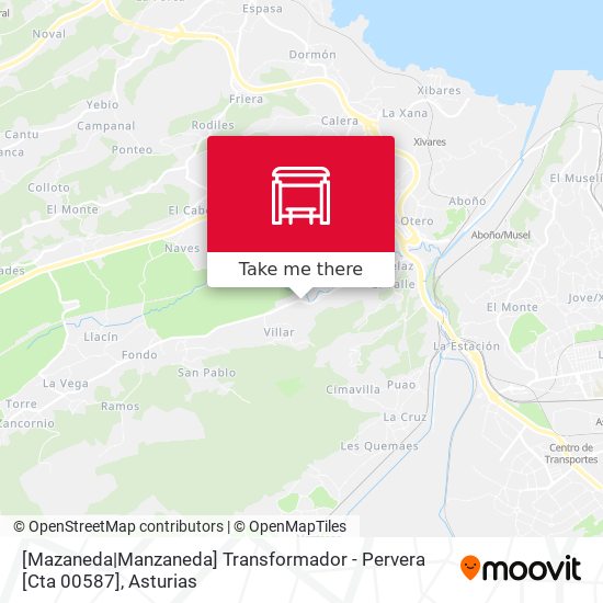 [Mazaneda|Manzaneda]  Transformador - Pervera [Cta 00587] map