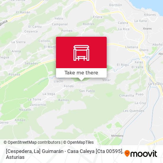 [Cespedera, La]  Guimarán - Casa Caleya [Cta 00595] map