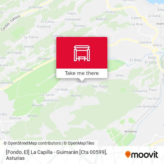 [Fondo, El]  La Capilla - Guimarán [Cta 00599] map
