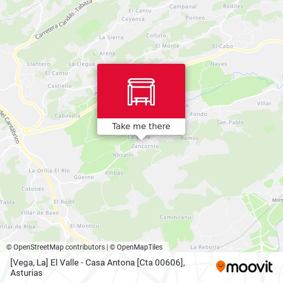 [Vega, La]  El Valle - Casa Antona [Cta 00606] map