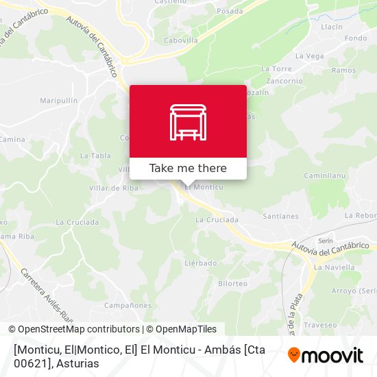[Monticu, El|Montico, El]  El Monticu - Ambás [Cta 00621] map