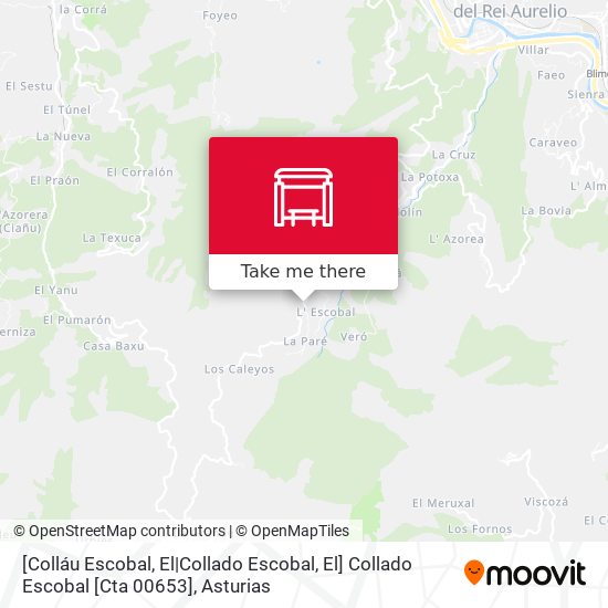 [Colláu Escobal, El|Collado Escobal, El]  Collado Escobal [Cta 00653] map