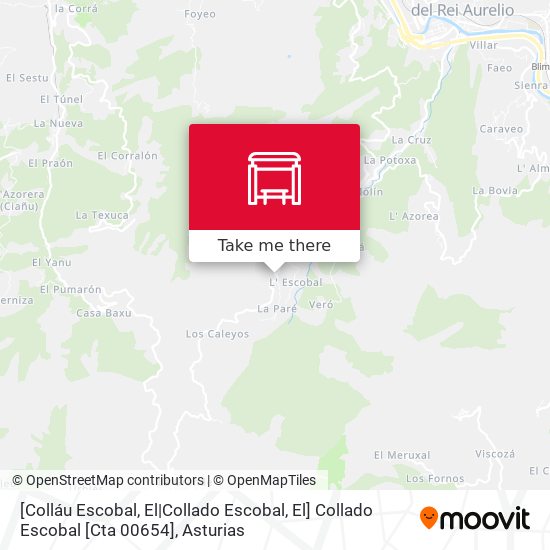 [Colláu Escobal, El|Collado Escobal, El]  Collado Escobal [Cta 00654] map