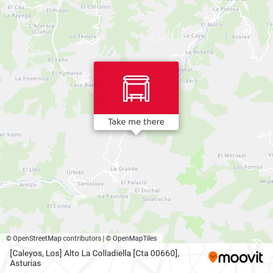 [Caleyos, Los]  Alto La Colladiella [Cta 00660] map