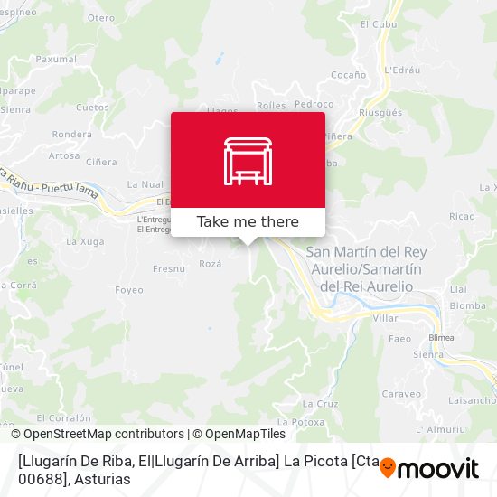 [Llugarín De Riba, El|Llugarín De Arriba]  La Picota [Cta 00688] map