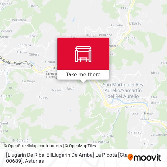 [Llugarín De Riba, El|Llugarín De Arriba]  La Picota [Cta 00689] map