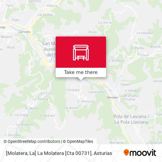[Molatera, La]  La Molatera [Cta 00731] map
