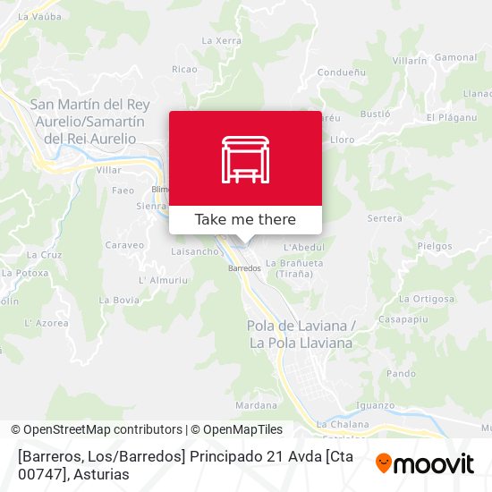 [Barreros, Los / Barredos]  Principado 21 Avda [Cta 00747] map