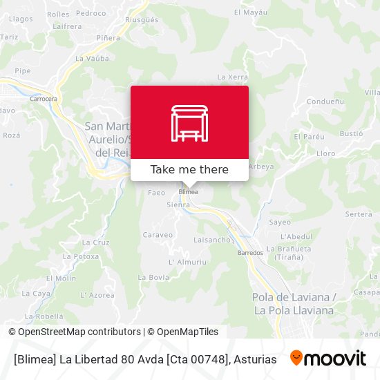 [Blimea]  La Libertad 80 Avda [Cta 00748] map