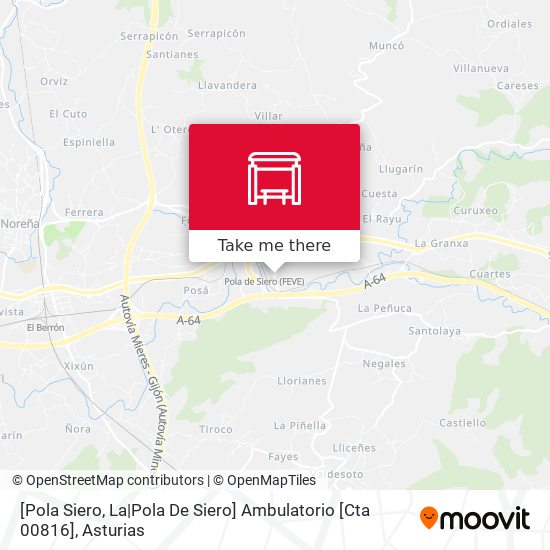 [Pola Siero, La|Pola De Siero]  Ambulatorio [Cta 00816] map