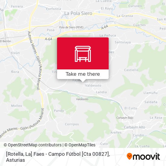 [Rotella, La]  Faes - Campo Fútbol [Cta 00827] map