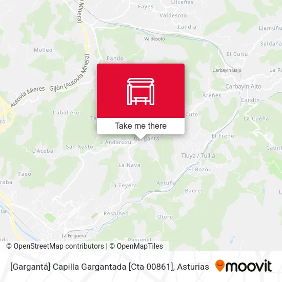 mapa [Gargantá]  Capilla Gargantada [Cta 00861]